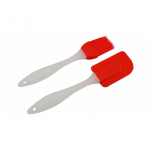 Elengedhetetlen kukta kellék: szilikon spatula + ecset zöld, rózsaszín vagy piros színben