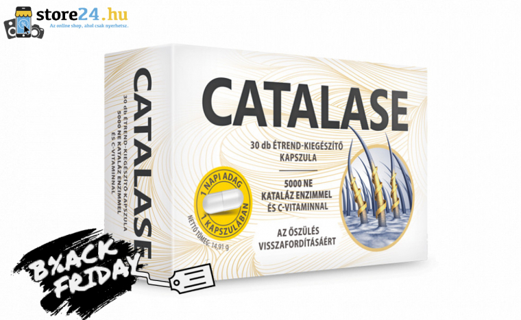 Catalase étrend kiegészítő kapszula az őszülés ellen, 1-2 vagy 3 hónapra elegendő kiszerelésben