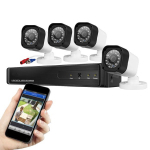 4 kamerás kül-és beltéri vezetékes AHD kamerarendszer