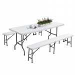 Hordozható sörpad garnitúra (asztal+2pad)