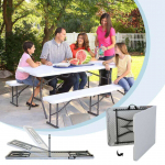 Hordozható sörpad garnitúra (asztal+2pad)