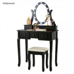 Tükrös fésülködő asztal székkel - Hollywood