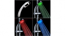 Hőre színváltó LED zuhanyfej