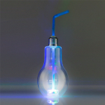 LED villanykörte ivópohár szívószállal