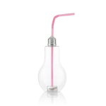 LED villanykörte ivópohár szívószállal