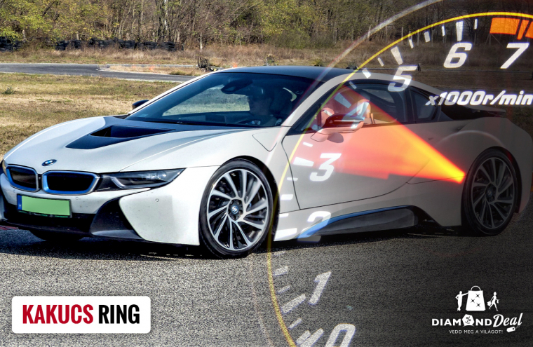 BMW i8 plug-in Hybrid sportautó élményvezetése a Kakucs Ringen