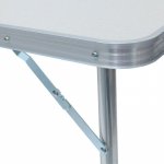 Állítható magasságú, hordozható kemping asztal, 4 darab székkel