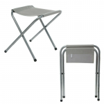 Állítható magasságú, hordozható kemping asztal, 4 darab székkel
