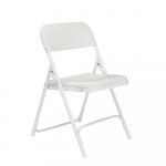 Párnázott összecsukható szék 4db-os, fehér