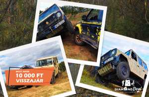 Adrenalin löket! 90 perces off-road élményterepjárózás kicsiknek, nagyoknak és az egész családnak!