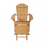 Kerti fa szék kihúzható lábtartóval, több színben