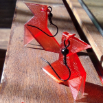 3D nyomtatott origami fülbevaló