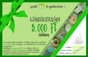 5.000 Ft értékű ajándékutalvány a Szeret3D termékeire!