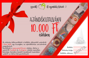10.000 Ft értékű ajándékutalvány a Szeret3D termékeire!