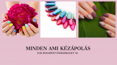 Manikűr + erősített géllakk egy ujj díszítésével az Újpalotai Vásárcsarnok közelében!