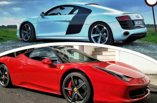 Vezesd a Ferrari 458 Italiát és az AUDI R8-at közúton, döntsd el élményvezetésen, hogy melyik jobb!