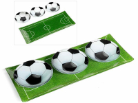 Futball-focipálya üveg tál és kínáló szett 4 db-os