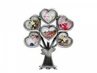 Családfa keret 6 db fényképhez arany vagy ezüst színben