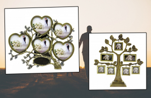 Családfa keret 5 vagy 7 db fényképhez