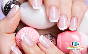 Erősített géllakkozás 1-1 köröm díszítéssel, egyszinű, többszinű vagy francia, a XVI. kerületben