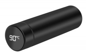 Rozsdamentes acél termosz 500 ml-es, érintőképernyős LED hőmérséklet-kijelzővel