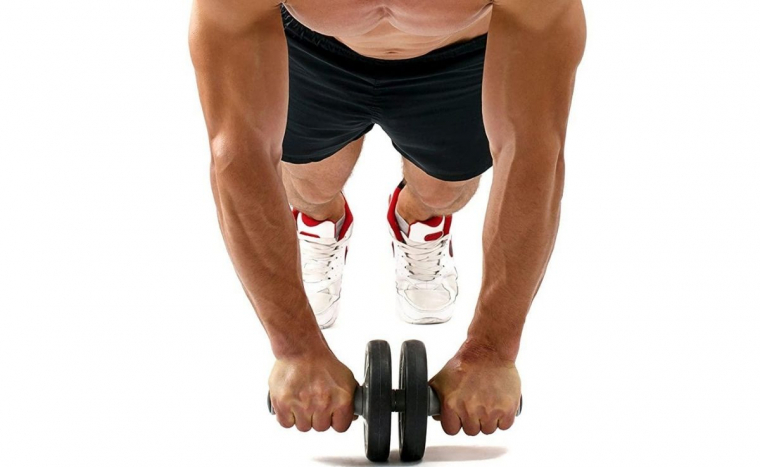 AB Wheel hasizomerősítő kettős fitness kerék ajándék szőnyeggel