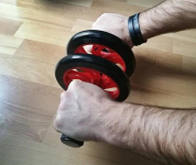 AB Wheel hasizomerősítő kettős fitness kerék ajándék szőnyeggel