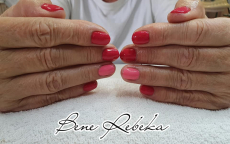 Géllakkozás gépi manikűrözéssel, 1-1 köröm díszítésével, Újpesten