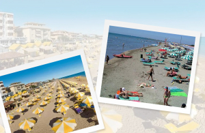 Lubickolj Grado homokos tengerpartján egy buszos utazás keretein belül