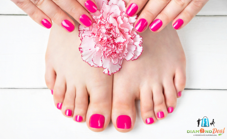 Gél lakkozás kézre és lábra, manikűrrel, a IV. kerületben Újpesten